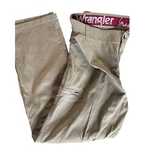 Wrangler Mens Outdoor Stretch Cargo Pants Khaki Tan 10NW788FR 40x30